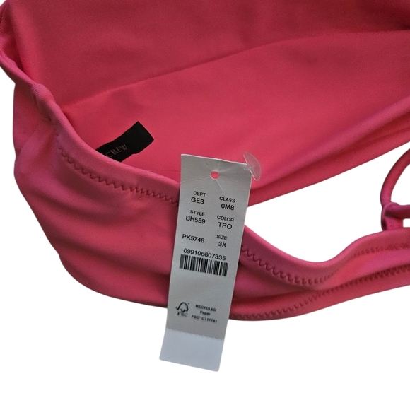 J. Crew Strappy Twist Bikini Top Plus Size Women 3X - NWT - Picture 4 of 8